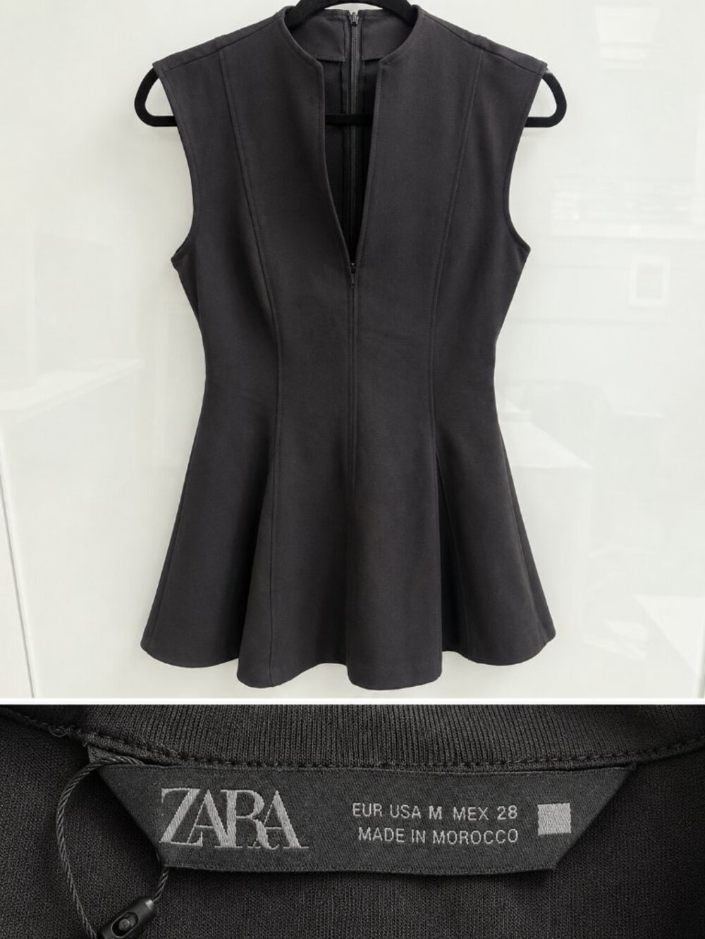 Zara- Fit and Flare Black Dress